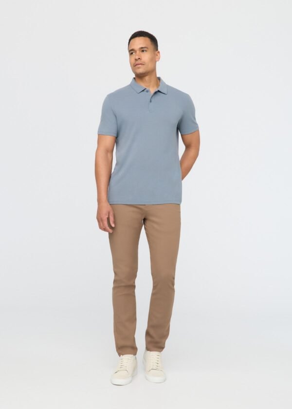 Air Flow Pique Performance Polo - Stone Blue