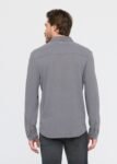 Knit Button Down Air Flow Pique - Charcoal