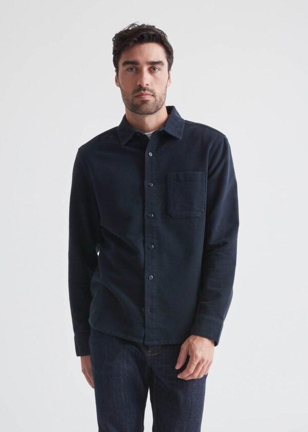 No Sweat Moleskin Shirt - Navy