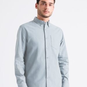 Performance Stretch Button Down - Fog Blue