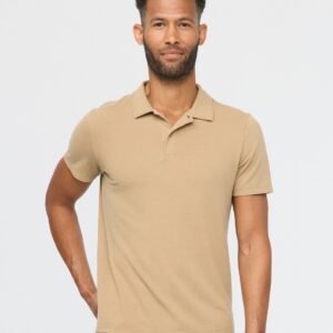 Air Flow Pique Performance Polo - Oatmeal