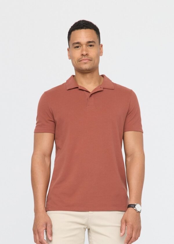 Air Flow Pique Performance Polo - Rust