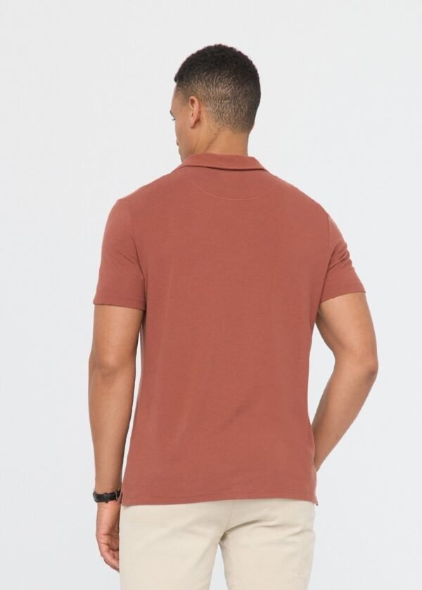 Air Flow Pique Performance Polo - Rust