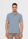 Air Flow Pique Performance Polo - Stone Blue