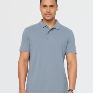 Air Flow Pique Performance Polo - Stone Blue