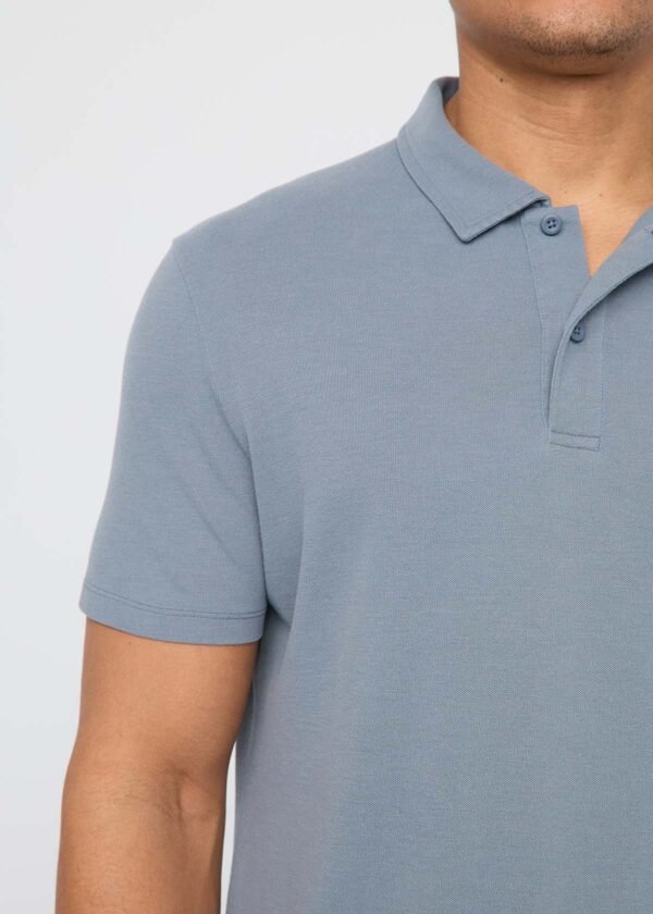 Air Flow Pique Performance Polo - Stone Blue